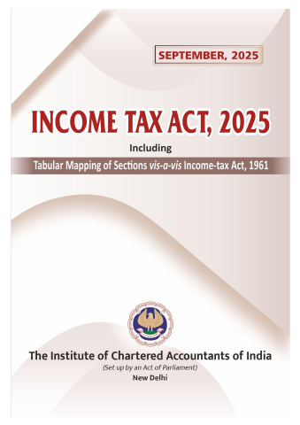 Income Tax ACT 2025-ICAI