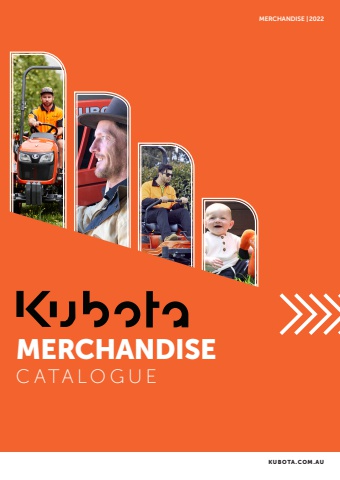 Kubota 2022 Merchandise Catalogue