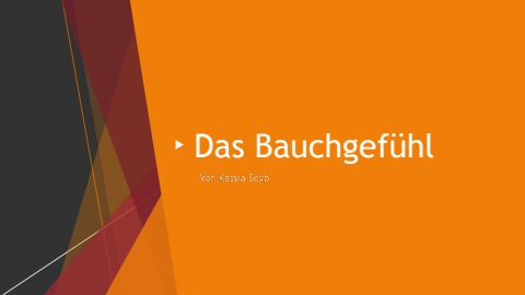 Blockartikel - Das gute alte Bauchgefühl