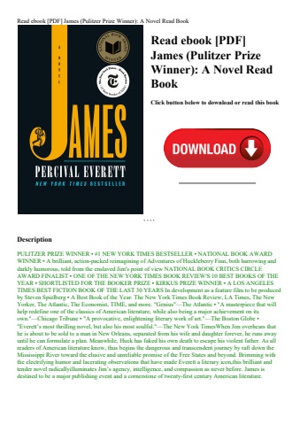 read ebook [pdf] james (pulitzer prize winner) a novel read book