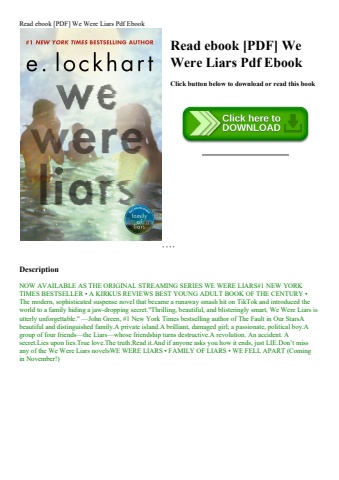 read ebook [pdf] we were liars pdf ebook