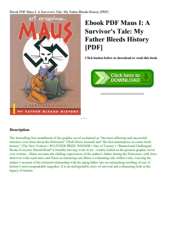 ebook pdf  maus i a survivor's tale my father bleeds history [pdf]