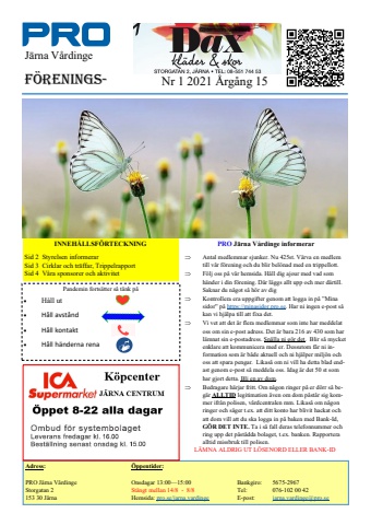 Föreningsblad 2021 nr 1