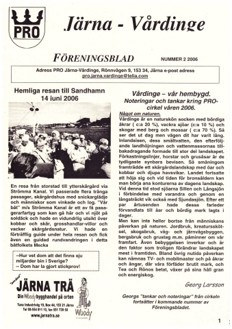 Föreningsblad 2006 nr 2