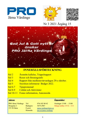 Föreningsblad 2021 nr 3