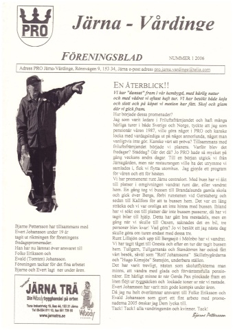 Föreningsblad 2006 nr 1