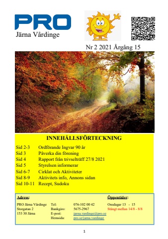 Föreningsblad 2021 nr 2