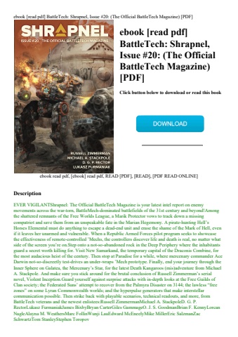 ebook [read pdf] battletech shrapnel  issue #20 (the official battletech magazine) [pdf]