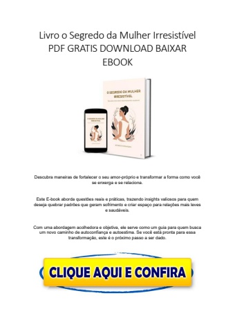 Livro o Segredo da Mulher Irresistivel PDF GRATIS DOWNLOAD BAIXAR EBOOK