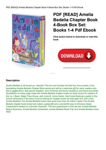 pdf [read] amelia bedelia chapter book 4-book box set books 1-4 pdf ebook