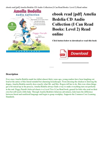 ebook read [pdf] amelia bedelia cd audio collection (i can read books level 2) read online