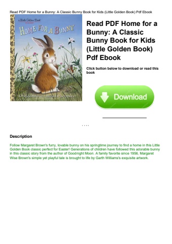read pdf home for a bunny a classic bunny book for kids (little golden book) pdf ebook