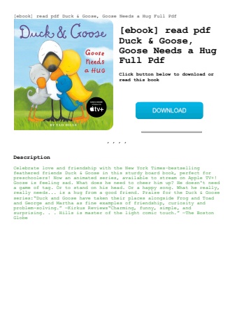 [ebook] read pdf duck & goose  goose needs a hug full pdf