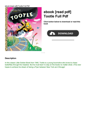 ebook [read pdf] tootle full pdf