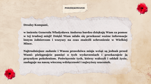 Podziękowanie