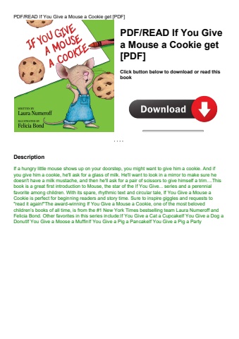 pdfread if you give a mouse a cookie get [pdf]