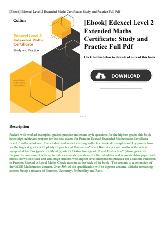 [ebook] edexcel level 2 extended maths certificate study and practice full pdf
