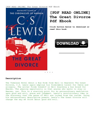 [pdf read online] the great divorce pdf ebook