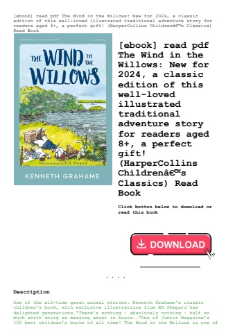 [ebook] read pdf the wind in the willows new for 2024  a classic edition of this well-loved illustra