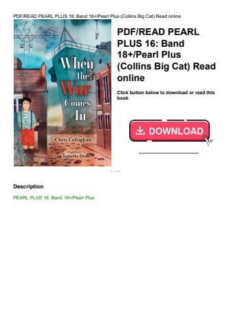 pdfread pearl plus 16 band 18+pearl plus (collins big cat) read online