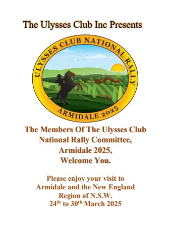 Ulysses Club National Rally - Armidale Handbook Edition 1