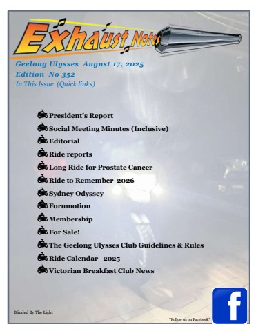 august 2025 exhaust notes ed 352