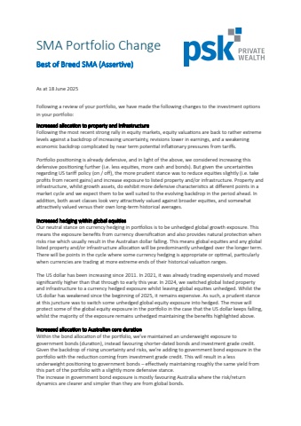 Private Wealth Best of Breed (Assertive) PDF Factsheet
