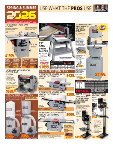 Art's Tool Sales • King Canada Wood Spring/Summer Flyer 2026