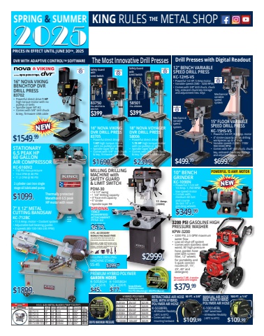 KBC Tools • King Canada Metal Flyer Spring Summer 2025