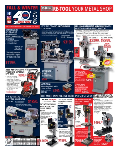 Blue Sky Industrial • King Canada Metal Fall/Winter Flyer 2026