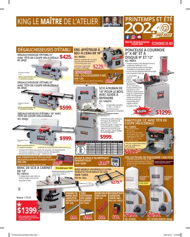 M.P. Distributeur • Circulaire Bois King Canada 2024