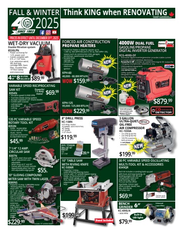 Hancock’s Woodwork • King Canada Consumer Fall/Winter Flyers 2025