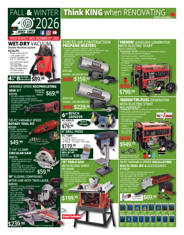 Margaree Castle • King Canada Consumer Fall/Winter Flyer 2026