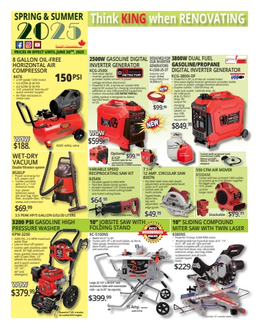 Rebuilt Pumps • King Canada Consumer Flyer Spring Summer 2025