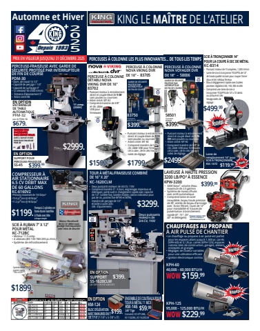 General Surplus • King Canada Circulaire Métal 2025