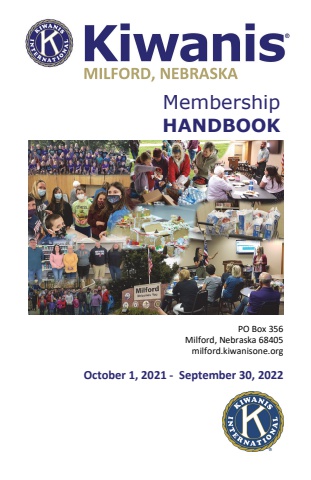 Milford Kiwanis Membership Book 2021-22