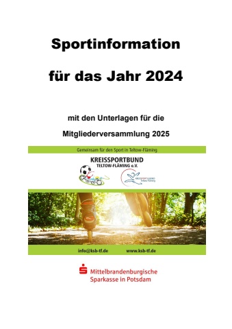 2024 Sportinformation Kreissportbund TF