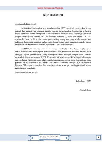 LKPD Elektronik Sistem Pernapasan Manusia