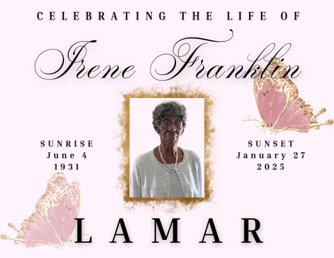 Memory Book_Mother Irene Franklin Lamar