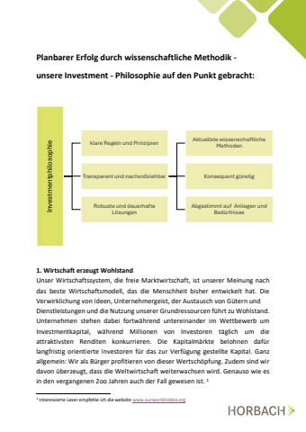 Investment-Philosophie Test