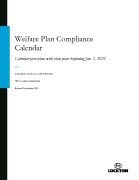 Welfare Plan Compliance Calendar