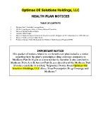 2017-18 Optimas Health Plan Notice Packet