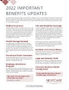 NextCare 2022 Benefits Updates