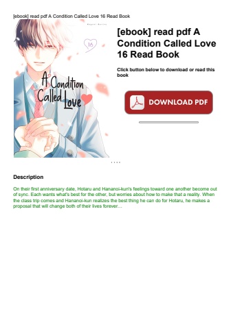 [ebook] read pdf a condition called love 16 read book
