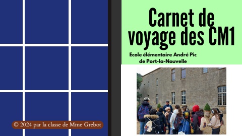 Carnet de voyage des CM1