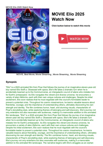movie elio 2025 watch now
