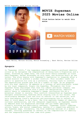movie superman 2025 movies online