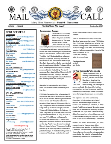 20230925 Post 94 September Newsletter