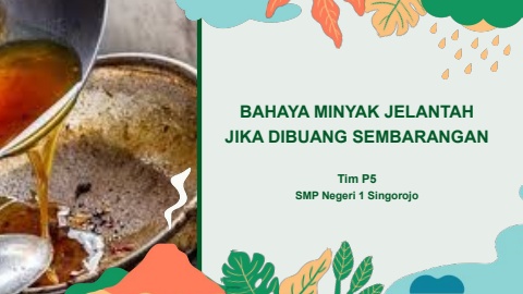 Materi P5 Bahaya Minyak Jelantah