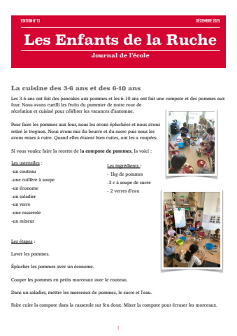 ruche news 2512_edition 13
